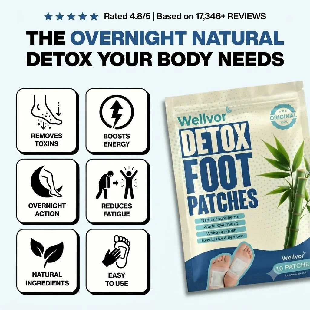 The Original Detox Foot Patches by Wellvor