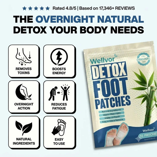 The Original Detox Foot Patches by Wellvor
