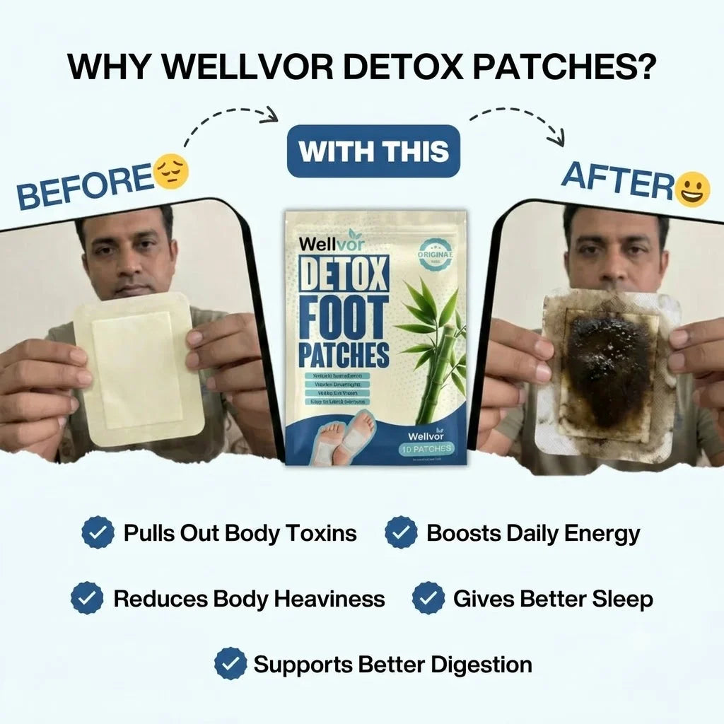 The Original Detox Foot Patches by Wellvor
