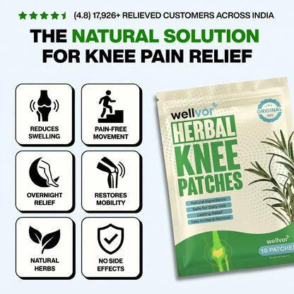 The Original Pain Relief KNEE PATCHES by Wellvor