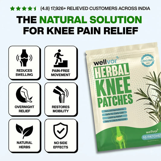 The Original Pain Relief KNEE PATCHES by Wellvor
